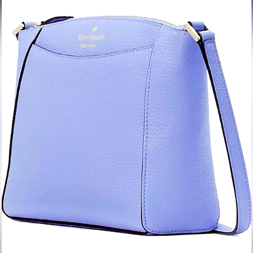 NWT Kate Spade Monica Leather Crossbody Bag Purse Handbag purple lavender